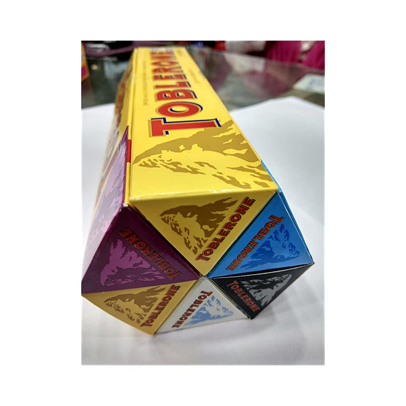 Shop Toblerone Combo Chocolate Gift Pack of 6 (2-Milk + 1-White + 1-Dark + 1-Crunchy Almond + 1-Fruit & Nut) Chocolate Bar Each 100g